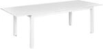 Beliani Gartentisch Weiss 180x90x74