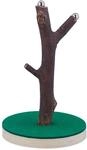 Relaxdays Kronkorkenbaum Holz Braun Gr&uuml;n Magnetisch 14 cm x 9 cm 80 g