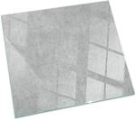 Tulup Glasplatte f&uuml;r Kamin Rohbetonstruktur Glasplatte f&uuml;r &Ouml;fen Quadrat...