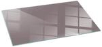 Tulup Glasplatte f&uuml;r Kamin Rosa Bodenplatte Glas f&uuml;r Ofen Rechteck 140x70 cm...