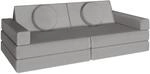 Tectake Spielsofa Lilly 8 Teilig Flexible Anordnung Dicke Polsterung 60 x 120 x 45