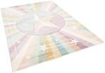 Pergamon Kinder Teppich Maui Kids Rainbow Star Bunt 120x170cm