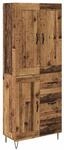 vidaXL Highboard Altholz 69,5 x 34 x 180 cm Holzwerkstoff 3415680