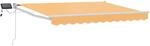 vidaXL Manuelle Gelenkarmmarkise mit LEDs Sand 3425869