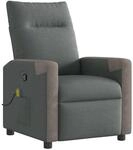 vidaXL Massagesessel Dunkelgrau Stoff 4104845