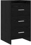 vidaXL Nachttische Schwarze Eiche 40 x 36 x 70 cm Holzwerkstoff 8011028