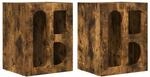 vidaXL Nachttisch 2 Stk Ger&auml;ucherte Eiche 40 x 35 x 50 cm 891255