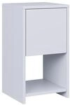 Vicco Nachttisch Evo Wei&szlig; 30 x 55 mit Schublade