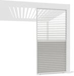 Weide Aluminium Lamellenwand F&uuml;r Weide Pergola Drehbare Lamellen Wei&szlig; 1.13...