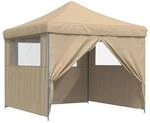 vidaXL Party-Zelt Beige 292 x 292 x 315 cm Oxford-Stoff 42023566