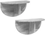 vidaXL Wandregal 2 Stk Graues Sonoma 48 x 24 x 24 cm Holzwerkstoff 891441