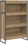 vidaXL B&uuml;cherregal Kunsthandwerk Eiche 80 x 30 x 155 cm Holzwerkstoff 886419