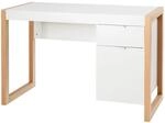Costway Schreibtisch mit Schublade und Schrank Kinderschreibtisch Wei&szlig;