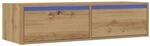 vidaXL TV-Schrank mit LED-Leuchten Artisan-Eiche 100x35,5x25 cm 860246