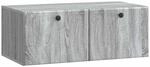 vidaXL Wandmontierter TV-Schrank Graues Sonoma 78,5 x 41 x 30 cm 899201
