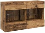 vidaXL TV-Wandschrank Altholz 98,5 x 30 x 60,5 cm Holzwerkstoff 8000985