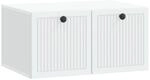 vidaXL Wandmontierter TV-Schrank Wei&szlig; 59,5 x 41 x 30 cm Holzwerkstoff 897995