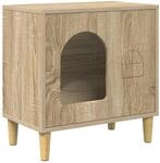 vidaXL Katzenhaus Sonoma 51 x 30 x 52 cm Holzwerkstoff 8000664