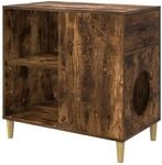 vidaXL Katzenhaus Ger&auml;ucherte Eiche 72 x 42,5 x 70 cm Holzwerkstoff 8000685
