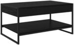 vidaXL Couchtisch Schwarz Eichen-Optik 80 x 50 x 40 cm Holzwerkstoff 886438