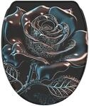 SANILO WC Sitz mit Absenkautomatik Top Fix Black Rose