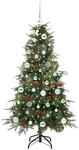 vidaXL K&uuml;nstlicher Klappbarer Weihnachtsbaum Gr&uuml;n 150 cm PE und PVC 3397411