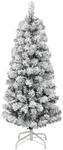 vidaXL K&uuml;nstlicher Weihnachtsbaum Klappbar Beschneit 120 cm Modell 4