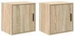 vidaXL Garagen-Wandschr&auml;nke 2 Stk Sonoma-Eiche Holzwerkstoff 860630
