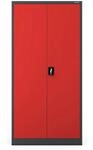 Jan Nowak Mehrzweckschrank Dawid 185 x 90 x 45 cm Anthracite Red