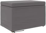 vidaXL Hocker Grau 61 x 41 x 40 cm Kunstleder und Engineering Holz 876770
