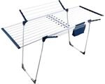 Relaxdays W&auml;schest&auml;nder Eisen Silber Gr&uuml;n Ausziehbar Klappbar Drehbar 98 cm bis