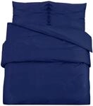 vidaXL Bettw&auml;sche-Set Marineblau 200x200 cm Baumwolle 136143