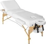 Tectake 3 Zonen Massageliege Set Somwang Breite 70 cm Polsterung 7 5 cm Inklusive
