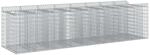 vidaXL Gabionen-Hochbeet 4 Stk Silber 3422228