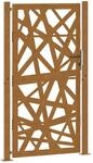 vidaXL Gartentor 105 x 180 cm Cortenstahl Helles Design 4100957