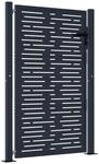 vidaXL Gartentor Anthrazit 105x155 cm Stahl Quadratisches Design 153193