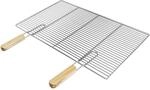 ECD Germany Rechteckiger Edelstahl Grillrost mit Abnehmbaren Griffen 67 x 40 cm
