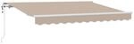 vidaXL Einziehbare Markise Beige 350 x 200 cm Stoff 3329719