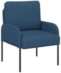 vidaXL Sofas mit Kissen 55cm Blau Sperrholz 42023436