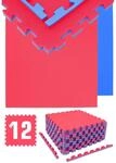 eyepower Bodenschutzmatte 63 x 63 x 2cm 12er Set Blau