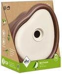 Elho Vogelhaus Organic 25 cm Braun-Wei&szlig;