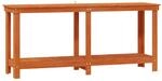vidaXL Werkbank Wachsbraun 180 x 50 x 80 cm Massives Kiefernholz 869967