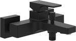 Villeroy & Boch Einhebel-Badewannenarmatur Architectura Square in Matt Black