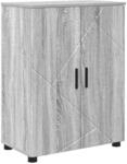 vidaXL Badezimmerschrank mit Speicher Graues Sonoma 60 x 35 x 80 cm 883310