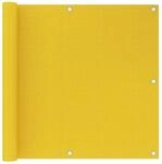 vidaXL Balkon-Sichtschutz Gelb 90x500 cm HDPE 310998
