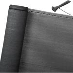 WOLTU Zaunblende 150 g/m&sup2; HDPE mit Kabelbinder Anthrazit 2x15 m