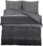 vidaXL Bettw&auml;sche-Set Dunkelgrau 220x240 cm Baumwolle 136482