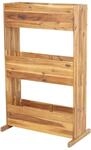 MCW Pflanzkastenregal L20 115x71x40cm Akazie Holz 3 Reihen