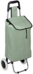 Relaxdays Einkaufstrolley Polyester Kunststoff Salbei Klappbar Wasserabweisend...
