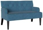vidaXL Chesterfield Bank Blau 112 x 65,5 x 75 cm Samt 42019294